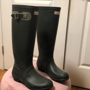 Hunter Original Tall Rain Boots - Hunter Green 9